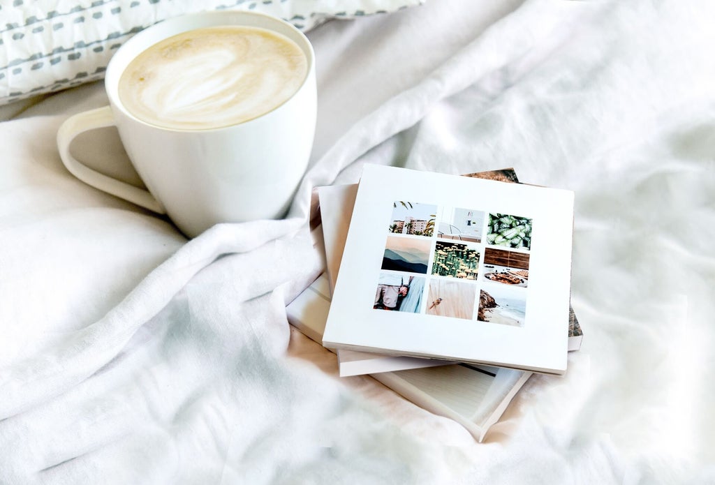 A mini photo book made of social media prints.